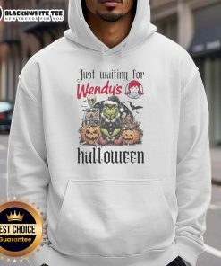 Alt Text: Pretty Grinch Halloween hoodie from Wendy's, featuring a festive design perfect for Halloween celebrations.