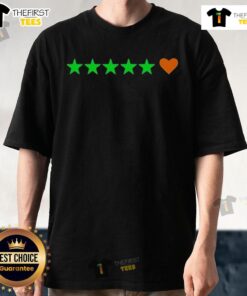 Pretty Letterboxd Stars Heart T-Shirt featuring a stylish design with stars and a heart, perfect for movie lovers.