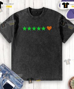 Alt Text: Pretty Letterboxd stars heart washed t-shirt featuring a stylish design perfect for casual wear.