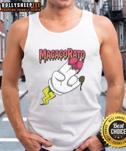 Pretty macacorato strawberry and chocolate flavor tank top, showcasing vibrant colors and stylish design for summer wear.
