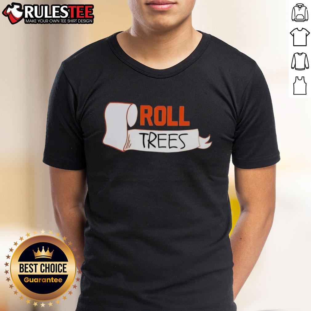 Pretty Matt Mitchell Roll Trees T Shirt Alt Text: Pretty Matt Mitchell Roll Trees T-Shirt featuring a vibrant tree design, perfect for outdoor enthusiasts and nature lovers.