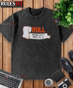 Pretty Matt Mitchell Roll Trees washed t-shirt featuring a vibrant tree design and soft, comfortable fabric.