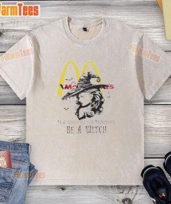 Pretty McDonald's Halloween washed t-shirt featuring a witch design in a world of princesses, perfect for festive attire.