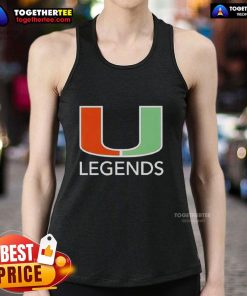 Pretty Miami Hurricanes Legends logo tank top showcasing vibrant colors and stylish design for fans.