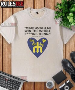 Cal Raleigh washed t-shirt featuring 'Pretty Might As Well Go Win The Whole Thing' slogan, perfect for fans.