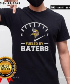 Pretty Minnesota Vikings Fueled By Haters T-Shirt showcasing vibrant design, perfect for passionate Vikings fans.