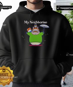 Alt Text: Cozy Pretty My Neighborino My Neighbor Totoro hoodie featuring cute Totoro design for fans of the beloved anime.