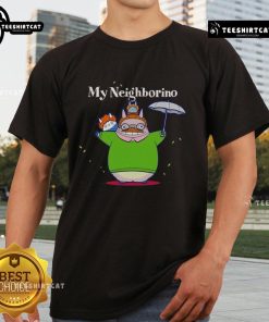 Pretty My Neighborino My Neighbor Totoro T-Shirt featuring a whimsical Totoro design on a soft, stylish fabric.