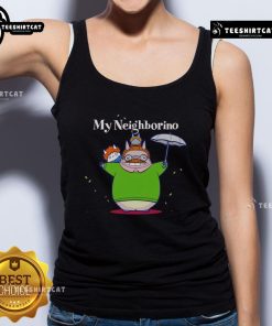 Pretty My Neighborino tank top featuring Totoro design, perfect for fans of Studio Ghibli and anime clothing.