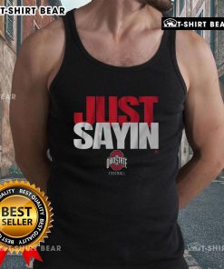 Alt Text: Pretty Ohio State Football tank top featuring Julian Sayin design, perfect for fans and summer events.