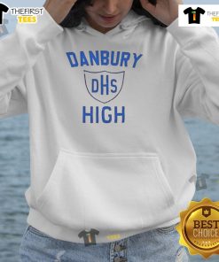 Pretty Paul Danbury High School logo hoodie featuring vibrant colors and a stylish design for school spirit.