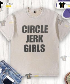 Pretty Peaches Circle Jerk Girls washed t-shirt featuring a vibrant peach graphic and stylish design for casual wear.