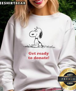 Pretty Peanuts X American Red Cross sweatshirt designed for donations, featuring a stylish and cozy look for charity support.