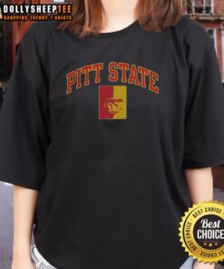 Pretty Pitt State Logo Ladies Tee showcasing a stylish design perfect for fans of Pittsburg State University.