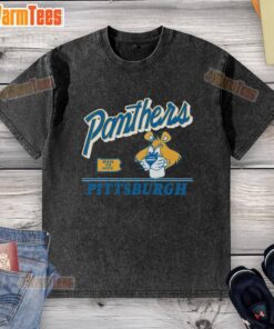 Pretty Pittsburgh Panthers Vintage Fly By Washed T-Shirt featuring a classic design in team colors, perfect for fans.