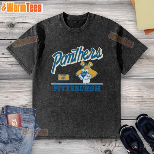 Pretty Pittsburgh Panthers Vintage Fly By Washed T-Shirt featuring a classic design in team colors, perfect for fans.