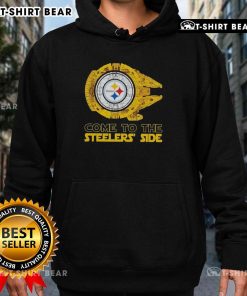 Stylish hoodie featuring a Pretty Pittsburgh Steelers Star Wars design, perfect for fans supporting the Steelers side.