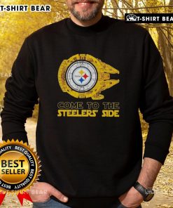 Stylish Pittsburgh Steelers Star Wars sweatshirt featuring a unique design, perfect for fans combining sports and sci-fi.