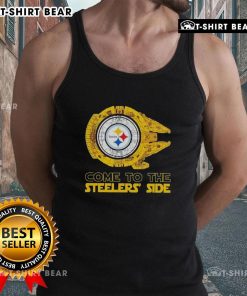 Alt Text: Pretty Pittsburgh Steelers Star Wars design tank top showcasing a unique blend of fandom and team spirit.