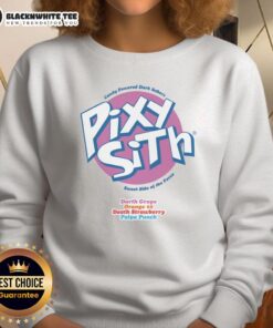 Pretty Pixy Sith Candy Powered Dark Sabers Sweatshirt featuring vibrant graphics and a cozy design for fans.