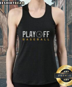 Stylish Pretty Playoff Baseball Clock Tank Top for fans, featuring a unique clock design and comfortable fit.