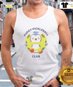 Pretty Pudgy Pickleball Club tank top in vibrant colors, perfect for casual wear and pickleball enthusiasts.