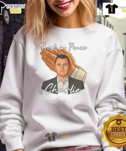 Pretty Rest In Peace Charlie Kirk Sweatshirt featuring a stylish design honoring Charlie Kirk's legacy in comfortable fabric.