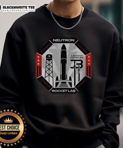 Stylish Pretty Rocket Lab Neutron Launch Complex 3 sweatshirt featuring a sleek design and space-themed graphics.