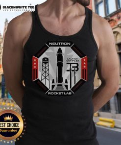 Alt Text: Pretty Rocket Lab Neutron Launch Complex 3 tank top showcasing a vibrant design inspired by space exploration.