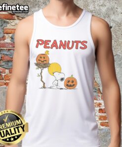 Pretty RSQ x Peanuts Pumpkins Tank Top featuring colorful pumpkin graphics for a fun fall fashion statement.