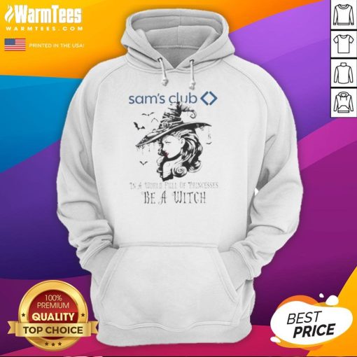 Pretty Sams Club Halloween hoodie featuring 'Be a Witch' design, perfect for celebrating Halloween in style.