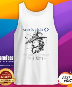 Pretty Sam's Club Halloween tank top featuring 'In a World Full of Princesses, Be a Witch' design for festive style.