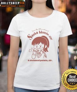 Pretty Sasha Blouse featuring Attack on Titan design, perfect for fans seeking a stylish ladies tee.