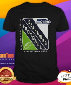 Pretty Seattle Seahawks NFL Established 1976 Starter T-Shirt featuring team logo and vibrant colors, perfect for fans.