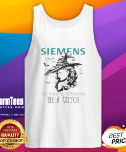 Pretty Siemens Halloween tank top with 'Be a Witch' design, perfect for standing out in a world of princesses.