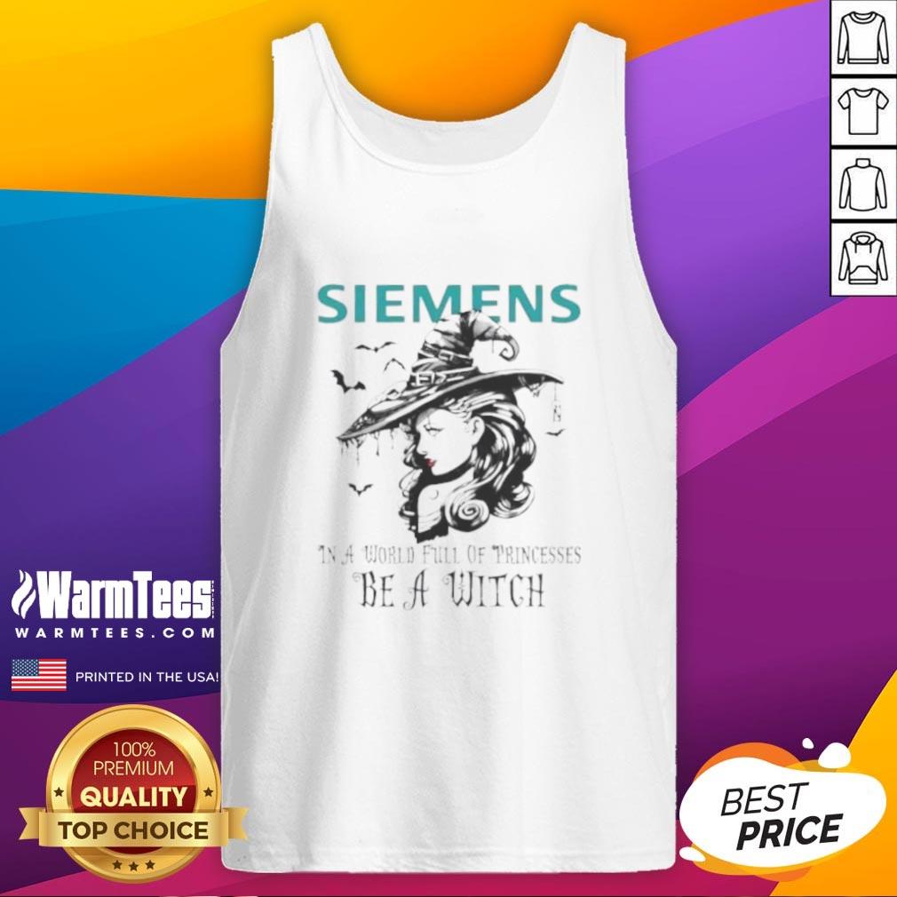 Pretty Siemens In A World Full Of Princesses Be A Witch Halloween Tank Top Pretty Siemens Halloween tank top with 'Be a Witch' design, perfect for standing out in a world of princesses.