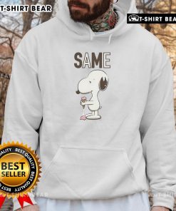 Cute Snoopy ice cream graphic on a cozy hoodie, perfect for fans of Peanuts and stylish casual wear.