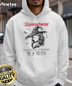 Pretty Speedway hoodie featuring a witch design, perfect for Halloween in a world full of princesses.