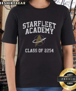 Pretty Starfleet Academy Class of 2254 ladies tee featuring vibrant design and comfortable fit for fans of Star Trek.