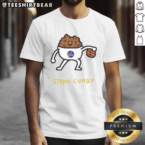 Pretty Steph Curry Golden State Warriors player pun T-shirt featuring vibrant graphics and a humorous design.