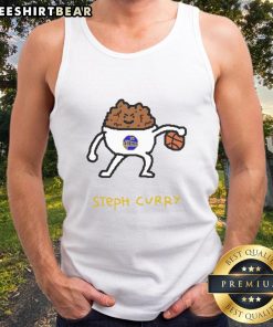 Pretty Steph Curry Golden State Warriors player pun tank top design featuring vibrant colors and a playful graphic.