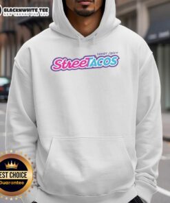 Pretty Street Tacos hoodie featuring a tangy and spicy design, perfect for taco lovers and food enthusiasts.