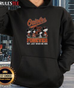 Pretty The Peanuts Baltimore Orioles hoodie showcasing team spirit, perfect for fans not just when they win.