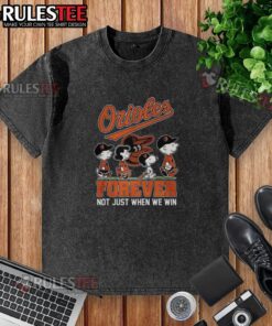 Pretty The Peanuts Baltimore Orioles Show Forever t-shirt in vibrant colors, perfect for fans celebrating every game.