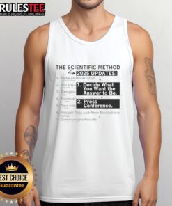 Pretty-The-Scientific-Method-2025-Updates tank top featuring a stylish design for science enthusiasts and educators.