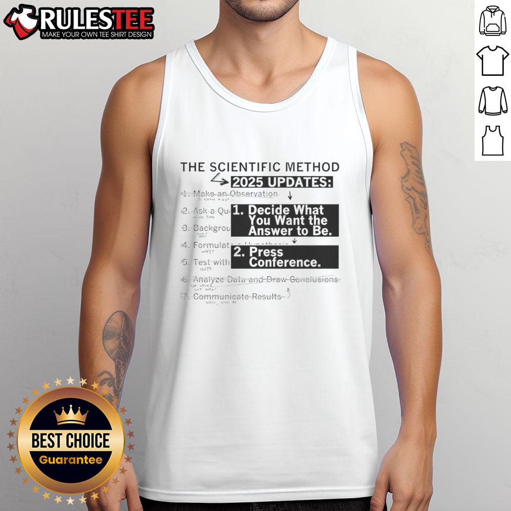 Pretty The Scientific Method 2025 Updates Tank Top Pretty-The-Scientific-Method-2025-Updates tank top featuring a stylish design for science enthusiasts and educators.