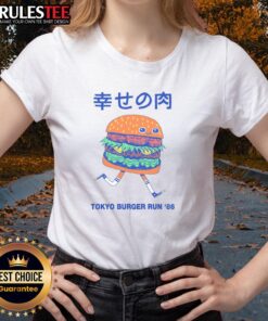 Pretty Tokyo Burger Run 86 Ladies Tee featuring vibrant graphic design and comfortable fit for casual wear.