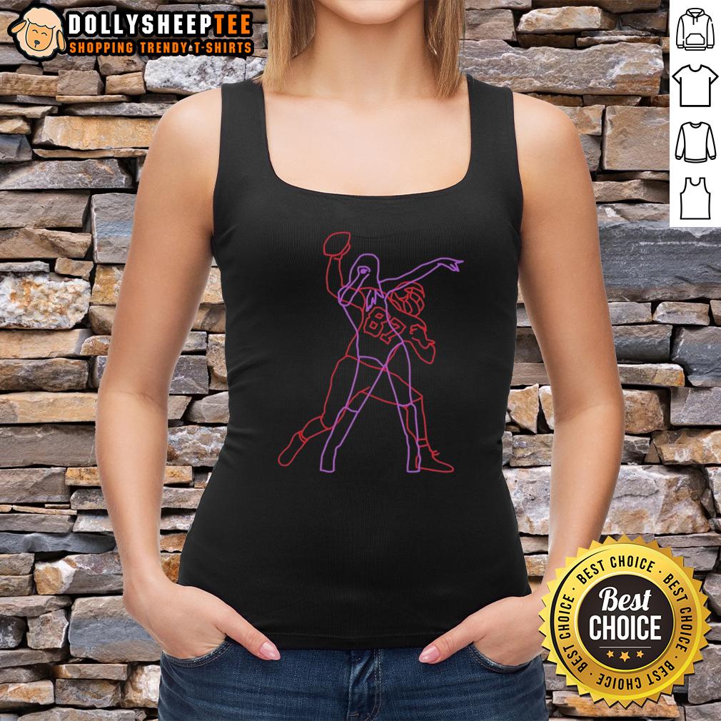 Pretty Travis Kelce And Taylor Tnt Neon Lights Tank Top Travis Kelce and Taylor in vibrant neon lights tank top, showcasing trendy fashion and dynamic energy at an event.