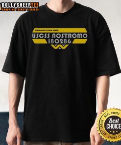 Stylish Uscss Nostromo 180286 T-Shirt featuring a unique design, perfect for fans of sci-fi and retro apparel.