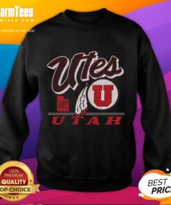 Vintage Pretty Utah Utes Fly By sweatshirt featuring a unique design, perfect for fans and collectors.